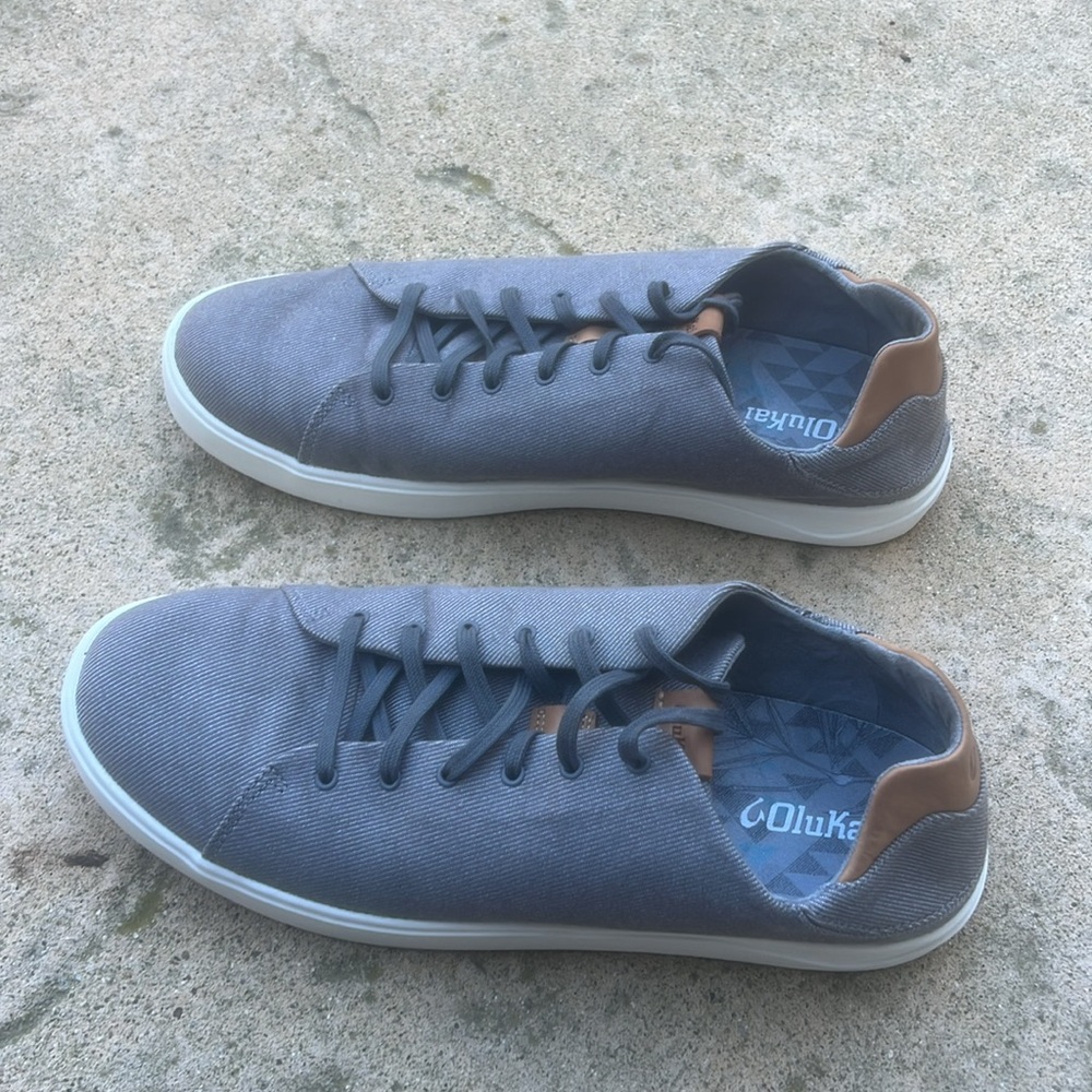 OLUKAI LAE' AHI Li Mens Grey Sneakers Size 13 - Picture 3 of 8